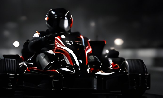 Kart on the track